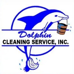 dolphin cleaning service logo